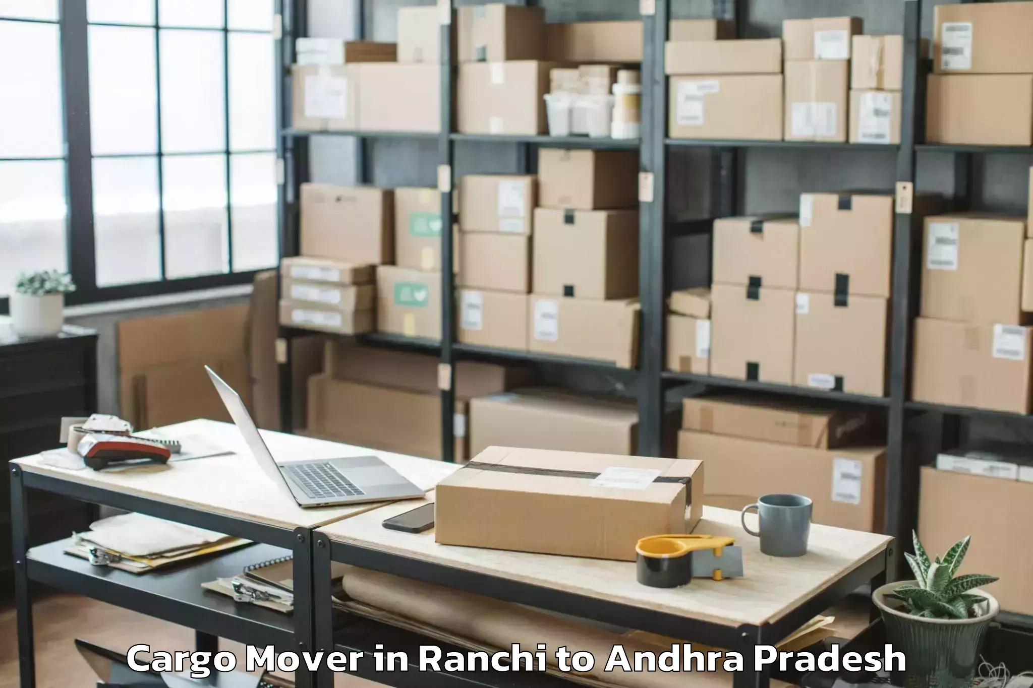 Easy Ranchi to Uppalaguptam Cargo Mover Booking